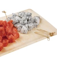 Fiesta Compostable Bambusspieße Biologisch abbaubar Schleifendesign 9cm