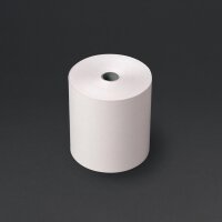Nichtthermische 2-lagige weiße und rosafarbene Kassenrolle 76mm x 70mm (20 Stück)