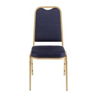 Bolero Bankettstühle mit quadratischer Lehne blau (4 St