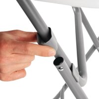 Bolero runder Klapptisch weiß 80cm 2