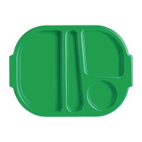 Olympia Kristallon Tabletts mit Fächern 32,2x23,6cm grün (10 Stück)