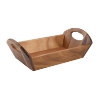 T&G Woodware Brotschale braun