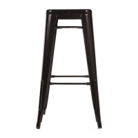 Bolero Bistro hohe Bistrobarhocker aus Stahl in schwarz (4 S