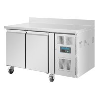Polar Serie U 2-türiger Edelstahlgefrierschrank mit Spritzschutz 282Ltr