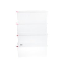 Araven Polypropylen 1/1 Gastronorm Lebensmittel-Aufbewahrungsbox 28Ltr (4 Stück)