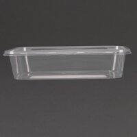 Fiesta Recyclingfähige Plastik-Mikrowellenbehälter mit Deckel Klein 500ml (250 Stück)