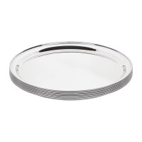 Olympia Serviertablett aus Edelstahl Rund 405mm 2