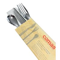 Comas Set Chuchillo Tenedor Einwegbesteck aus Edelstahl (50 