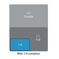 Cambro biegsamer Polypropylen Deckel GN 1/4