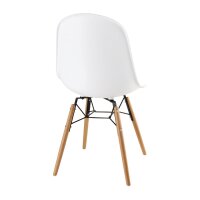 Bolero Arlo Spindelbeiniger Polypropylen Stuhl weiß (2