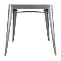 Bolero Bistro quadratischer Bistrotisch aus Stahl Grau 66cm 