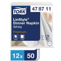 Tork LinStyle Dinnerservietten weiß 40cm (600 Stück)