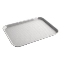 Olympia Kristallon Polypropylen Fast-Food-Tablett Grau Klein