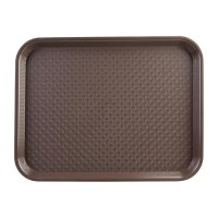 Olympia Kristallon Fast-Food-Tablett braun 34,5 x 26,5cm 2