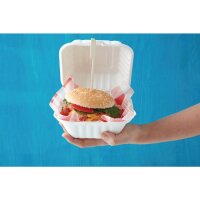 Fiesta Compostable kompostierbare Zuckerrohr Burgerboxen 14,9cm