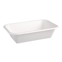 Fiesta Compostable kompostierbare Menüschalen aus Bagasse 91cl (50 Stück)