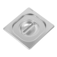 Vogue Strapazierfähiger Deckel für GN-Behälter 1/6 Edelstahl