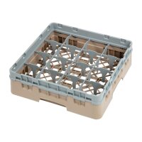 Cambro Gläserspülkorb beige mit 16 Fächern ma