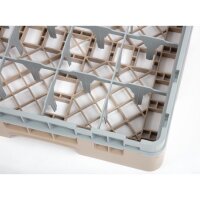 Cambro Gläserspülkorb beige mit 16 Fächern ma