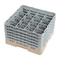 Cambro Gläserspülkorb beige mit 16 Fächern ma
