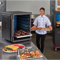 Cambro isolierter Frontlader Lebensmitteltransportbehälter 126L mit 6 Schienen