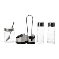 Comas Menage Set für Salz, Pfeffer und Senf 2