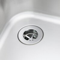 Vogue Doppelspüle mit zwei Abtropfflächen 2100mm