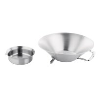 Vogue Abtropfsieb für Pommes Frites Edelstahl 41cm 3