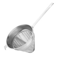 Vogue Spitzsieb mit Edelstahl-Gaze 20cm 1