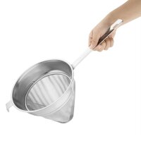 Vogue Spitzsieb mit Edelstahl-Gaze 20cm 2
