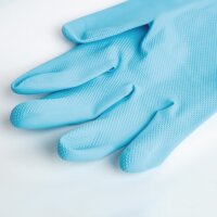 MAPA Vital 117 Flüssigkeitsbeständige leichte Hausmeisterhandschuhe Blau Medium