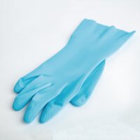 MAPA Vital 117 Flüssigkeitsbeständige leichte Hausmeisterhandschuhe Blau Medium