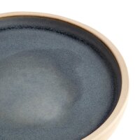 Olympia Canvas flacher runder Teller granit-blau 18cm 3