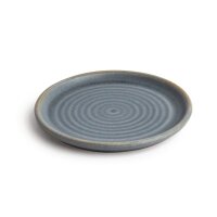 Olympia Canvas runder Teller mit schmalem Rand granit-blau 1