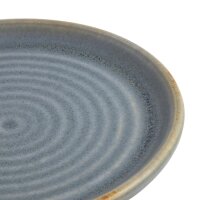 Olympia Canvas runder Teller mit schmalem Rand granit-blau 1