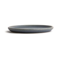 Olympia Canvas runder Teller mit schmalem Rand granit-blau 1