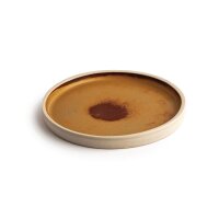 Olympia Canvas flacher runder Teller siena-rost 18cm 1