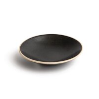 Olympia Canvas flache Schale schwarz 20cm 3