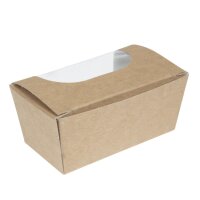 Colpac Kompostierbare Pappboxen mit Sichtfenster für kleine Kuchen (500 Stück)