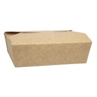 Colpac Recyclebare Kraft Mikrowellengeeignete Lebensmittelboxen 1950ml 200er Pack (200 Stück)