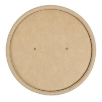 Colpac Deckel für recycelbare, mikrowellengeeignete Suppenbecher 225ml und 350ml (500 Stück)