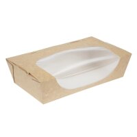 Colpac Recycelbare Salatboxen mit Sichtfenster 1L (200 St&uu