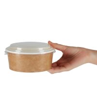 Colpac Recycelbare Speisenbecher mit Deckel 700ml