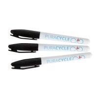 Puracycle Ungiftige Permanentmarker Schwarz 3er Pack
