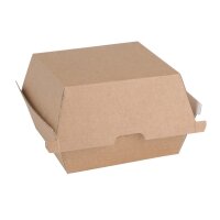 Fiesta Compostable kompostierbare Hamburgerboxen Kraft klein (200 Stück)