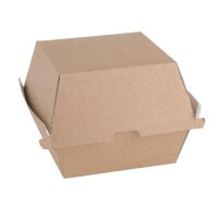 Fiesta Compostable kompostierbare Burgerboxen aus Kraftpapier groß 112mm (150 Stück)