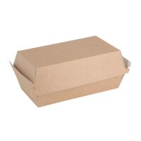 Fiesta Compostable kompostierbare Hamburgerboxen Kraft klein 172mm (200 Stück)