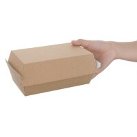 Fiesta Compostable kompostierbare Hamburgerboxen Kraft klein 172mm (200 Stück)