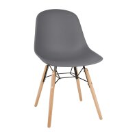 Bolero Arlo Beistellstühle Dunkelgrau (2er-Pack) (2 St&