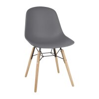 Bolero Arlo Beistellstühle Dunkelgrau (2er-Pack) (2 St&